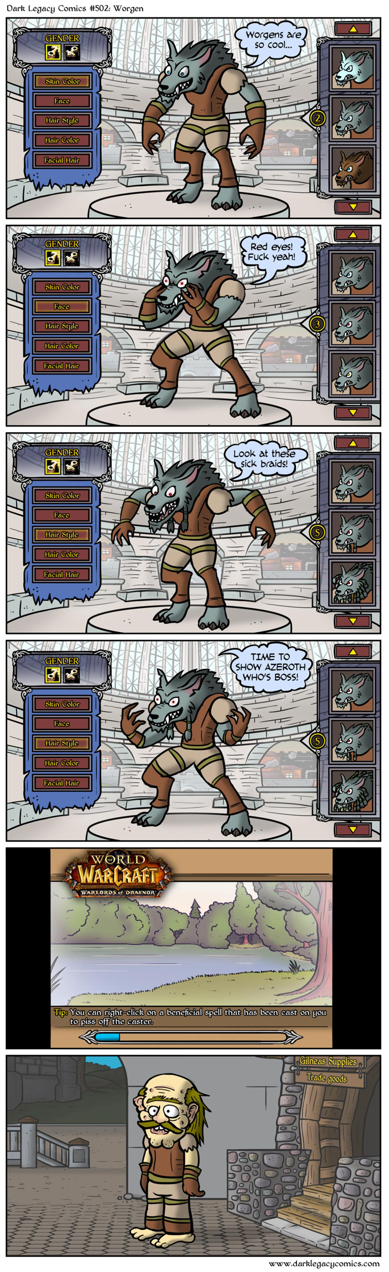 Illustration for article titled The Truth About World of Warcraft's Worgen Characters